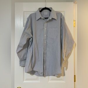 Brooks Brothers Blue and White Check Dress Shirt